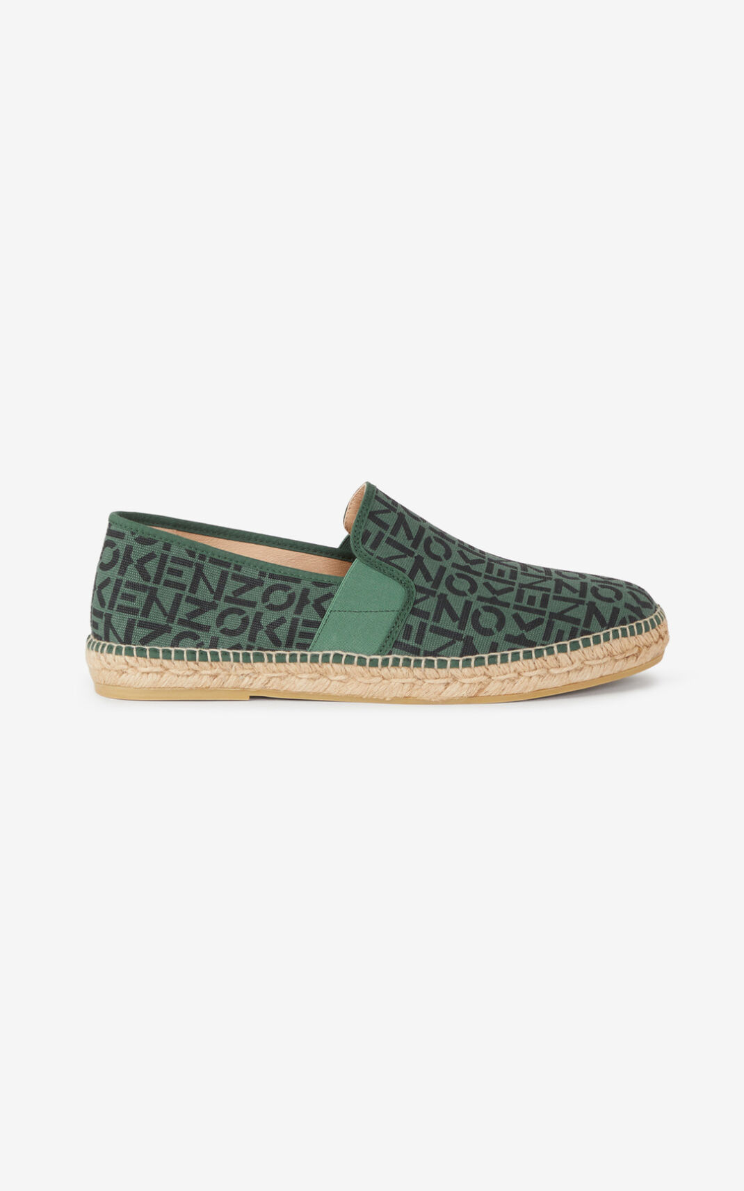 Espadrille Kenzo Homme Sport elasticated Vert Foncé QXJEU-2536